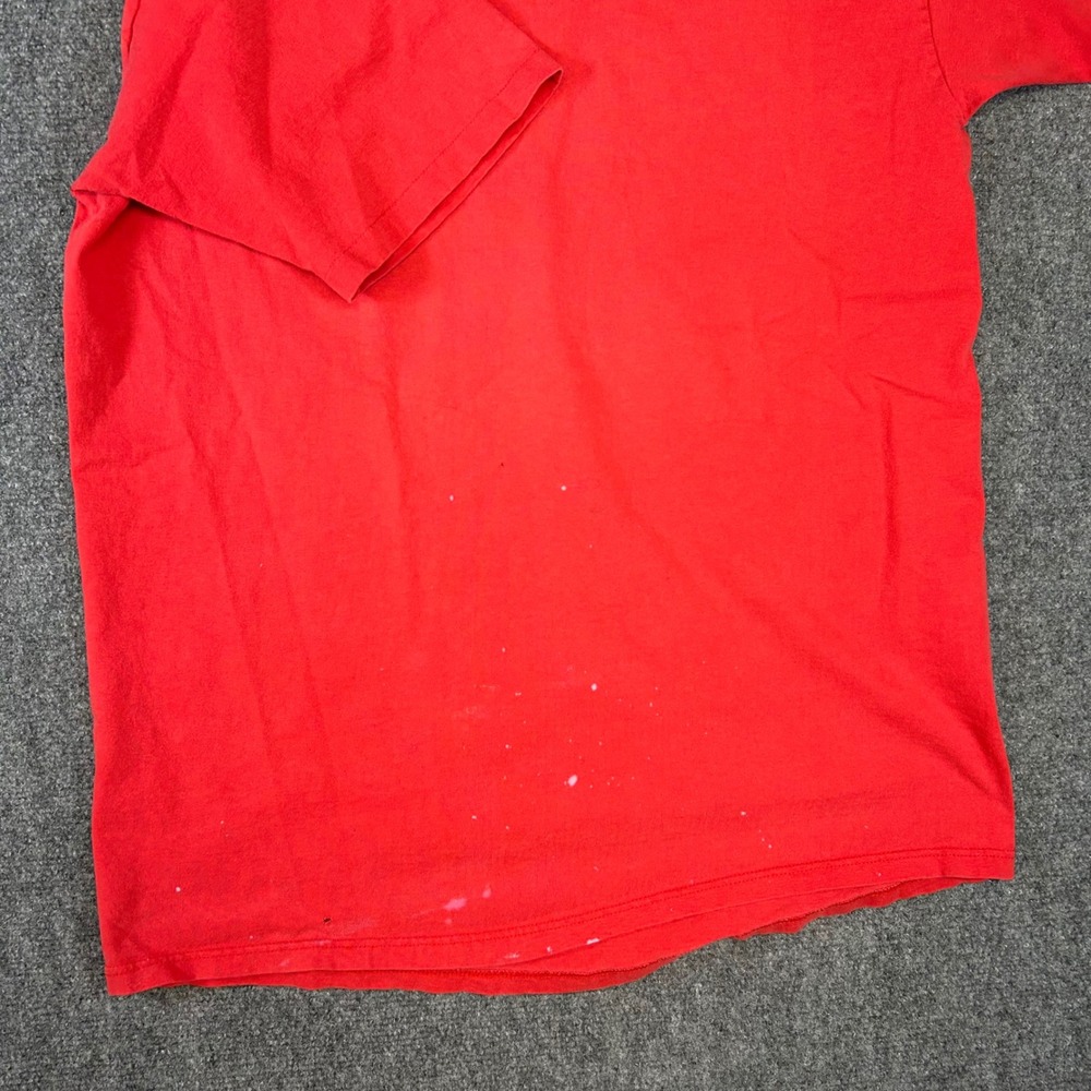 Vintage Red Eagle Graphic T-Shirt Short Sleeve Distressed Crewneck Mens XL - Picture 4 of 7